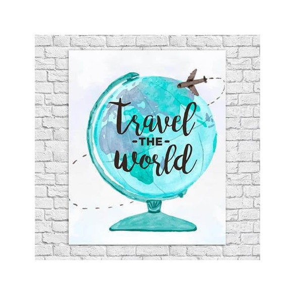 Poster Decorativo Travel Viagem Mundo 56442