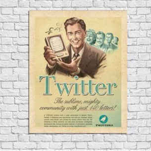 Poster decorativo Twitter...