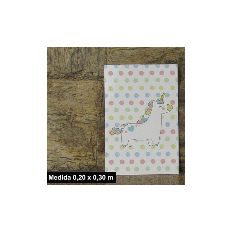 Poster Decorativo Unicórnio Bebe 0337