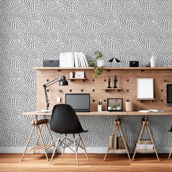 Papel de Parede Adesivo Animal Print Monocromático N06250