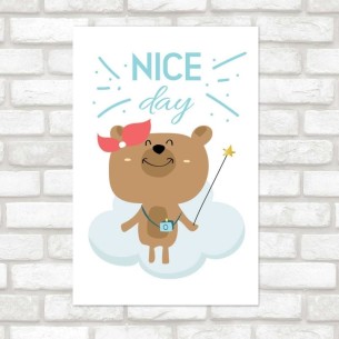 Poster Decorativo Ursinho...