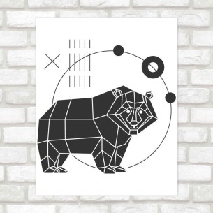 Poster Decorativo urso...