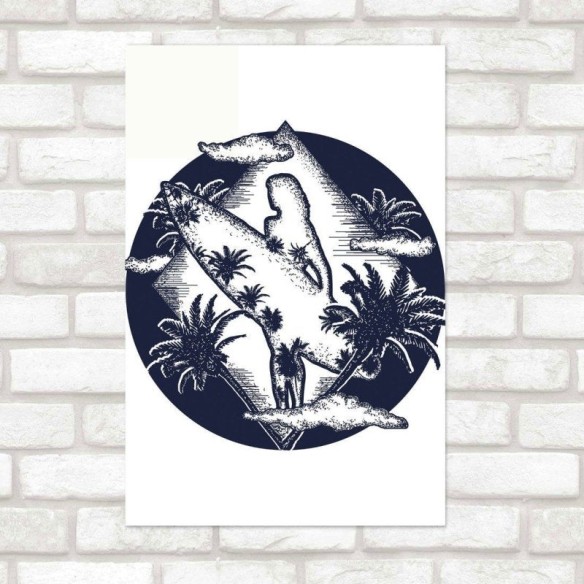 Poster Decorativo Verão Surf N015264