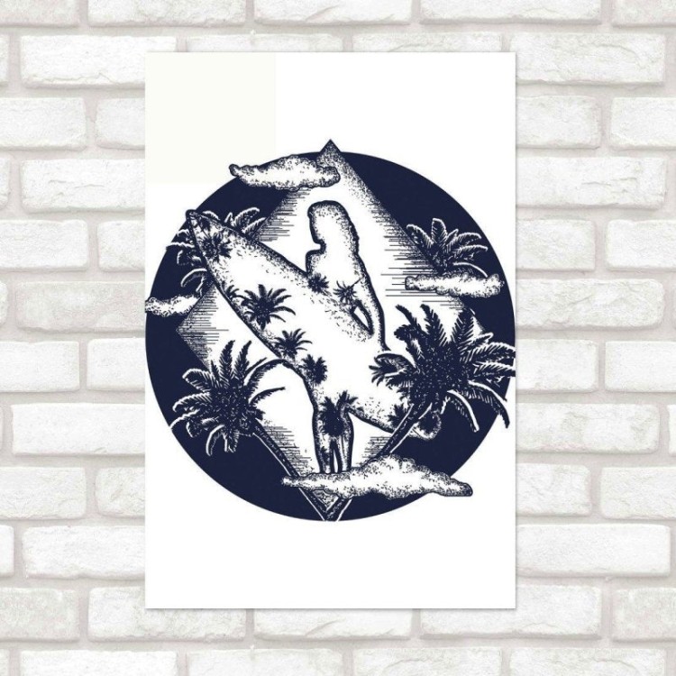 Poster Decorativo Verão Surf N015264