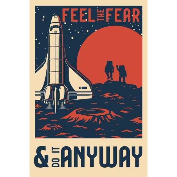 Poster Decorativo Viagem ao Espaço Retrô N07241