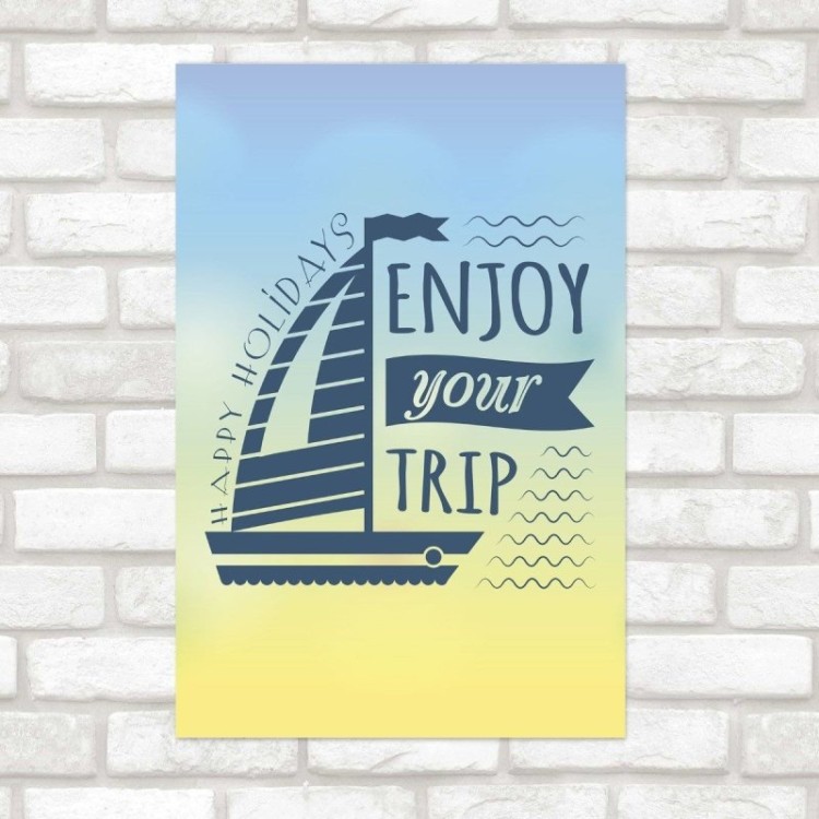 Poster Decorativo Viagem Enjoy Your Trip N012165