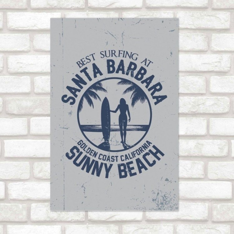 Poster Decorativo Viagem Surf N015215