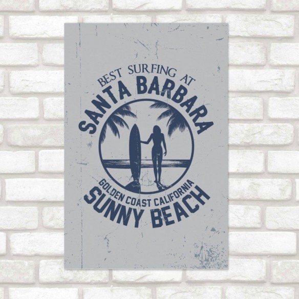 Poster Decorativo Viagem Surf N015215