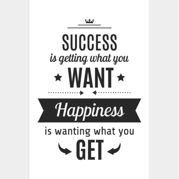 Poster Decorativo What You Want Happiness N08291