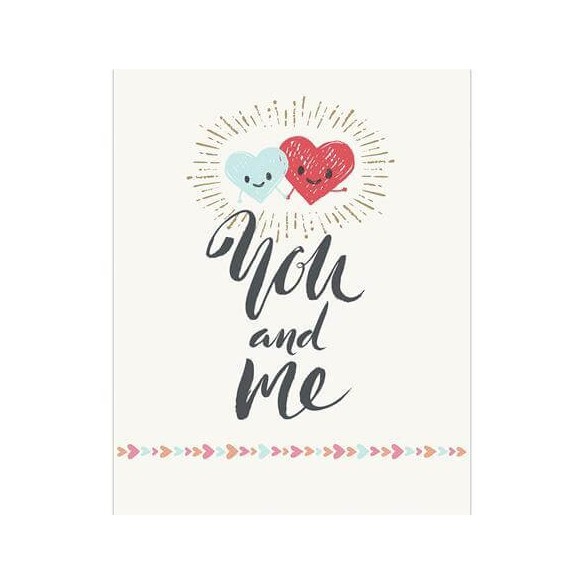 Poster Decorativo You and Me Româtico 4258