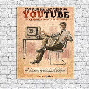 Poster decorativo Youtube...