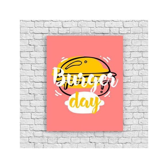 Poster Decorativo  Hamburguer 7481668