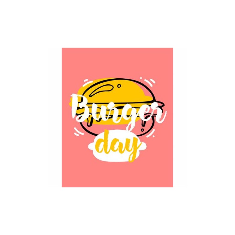 Poster Decorativo  Hamburguer 7481668