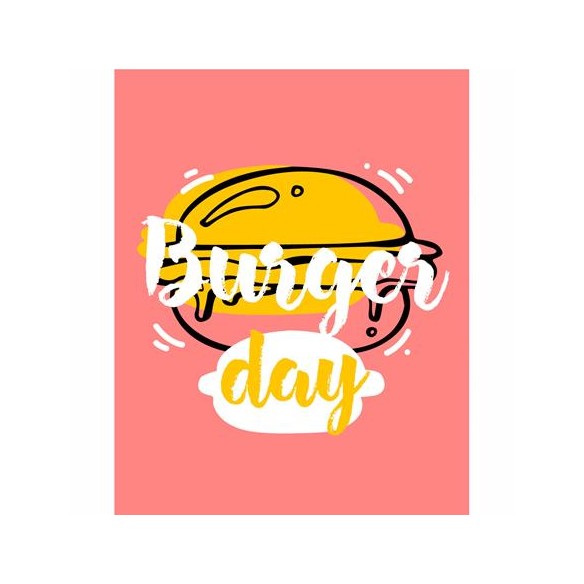 Poster Decorativo  Hamburguer 7481668