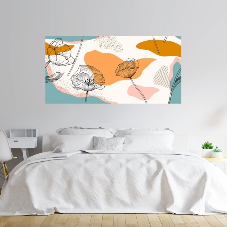 Painel Fotográfico Abstrato Floral N011154