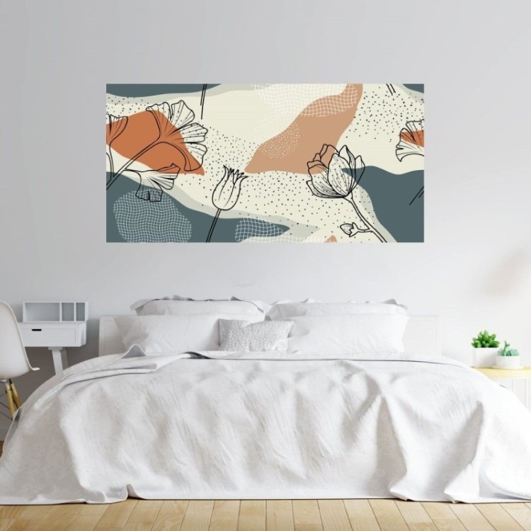 Painel Fotográfico Abstrato Floral N011155