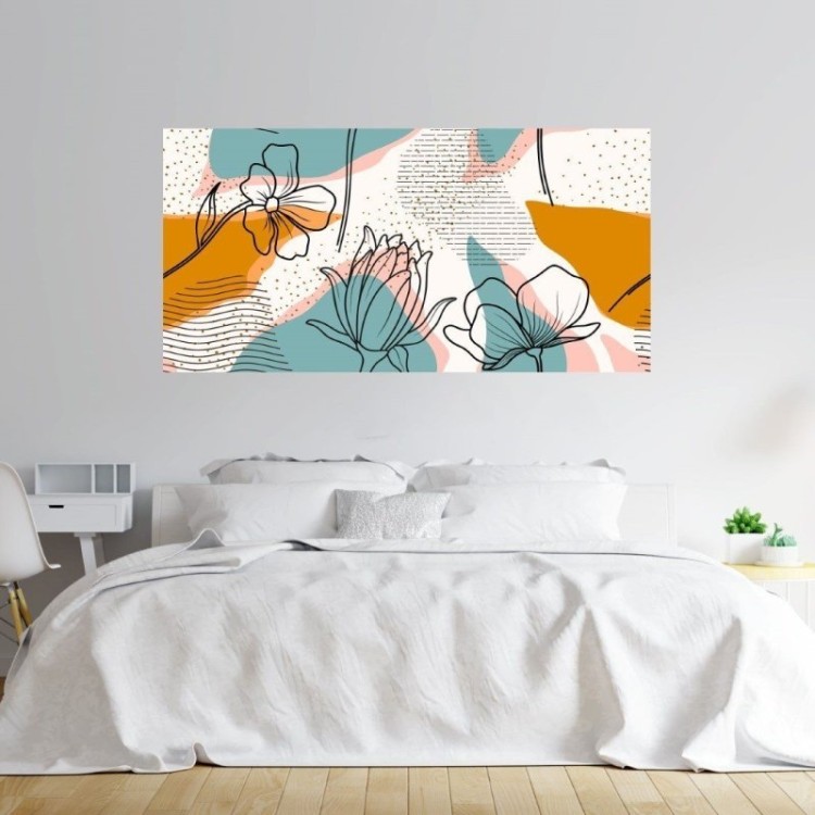 Painel Fotográfico Abstrato Floral N014302