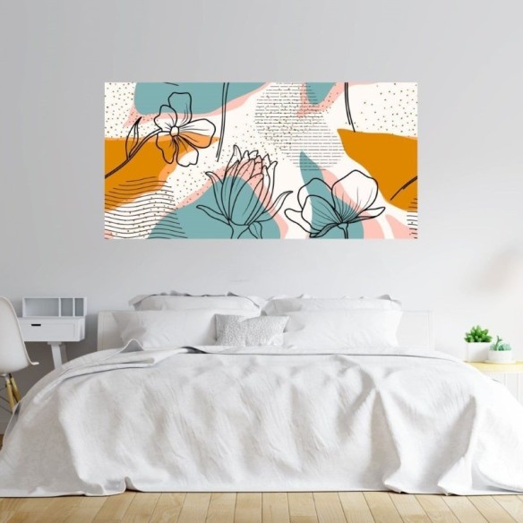 Painel Fotográfico Abstrato Floral N014302