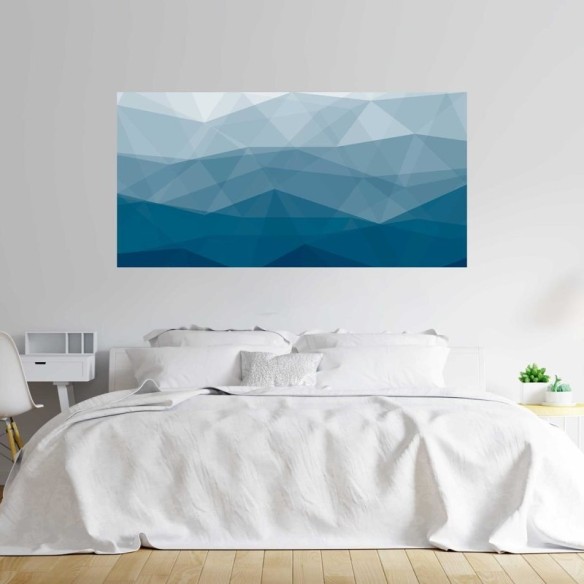 Painel Fotográfico Abstrato Tons de Azul N07199