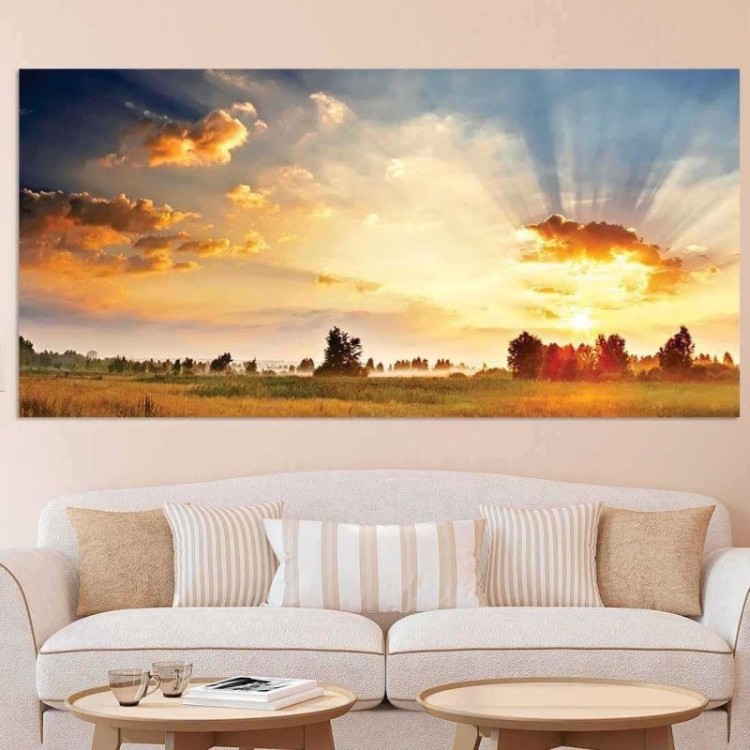 Painel Fotográfico Amanhecer no Campo