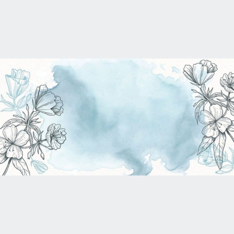 Painel Fotográfico Aquarela Floral N015277