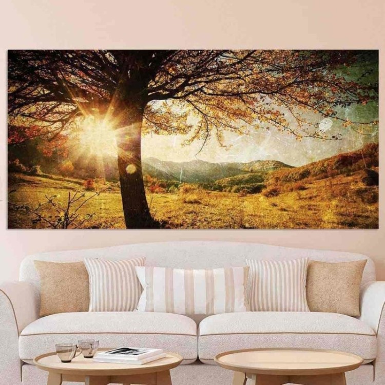 Painel Fotográfico Árvore Solitária de Outono