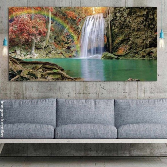Painel Fotográfico Cachoeira floresta Tailândia