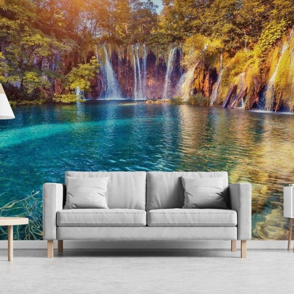 Painel Fotográfico Cachoeira na Croácia