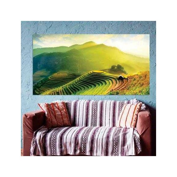 Painel Fotográfico Campos arroz Vietnã