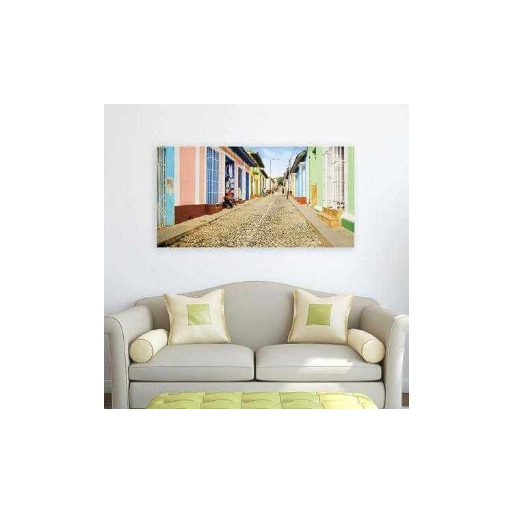 Painel Fotográfico Casas Coloridas de Trinidad...