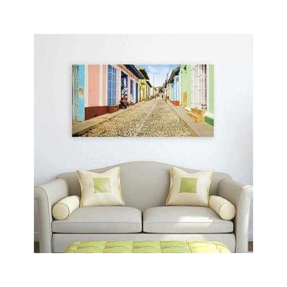 Painel Fotográfico Casas Coloridas de Trinidad em Cuba