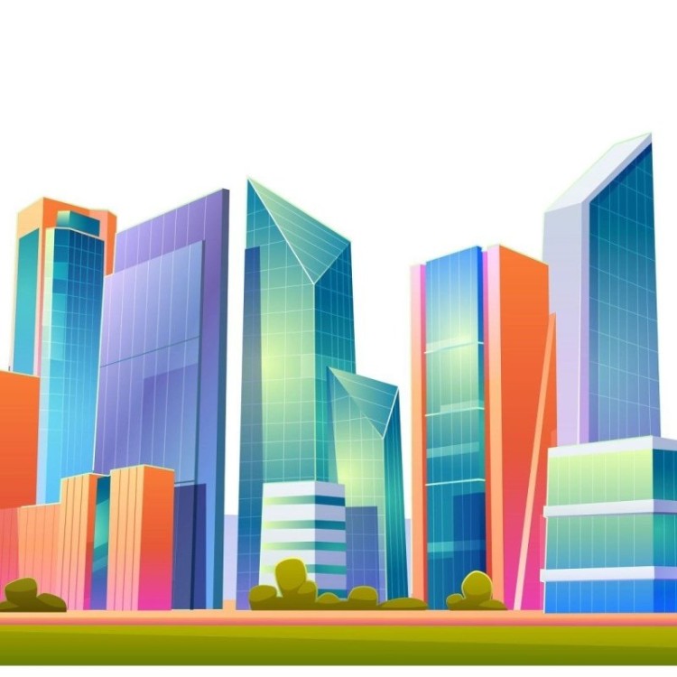 Painel Fotográfico Cidade Colorida N015292