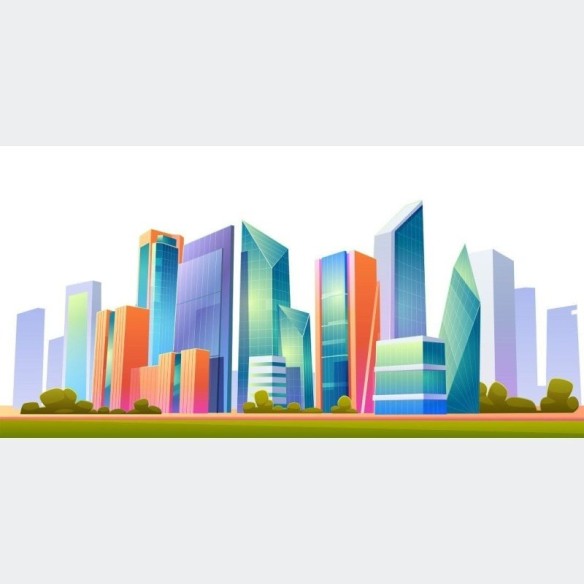Painel Fotográfico Cidade Colorida N015292