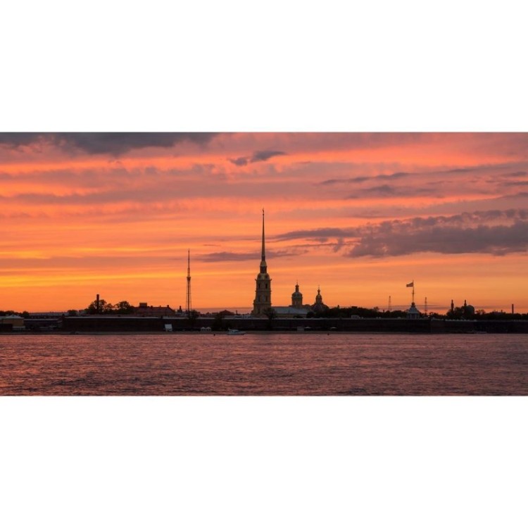 Painel Fotográfico Cidade e Mar Pôr-do-sol N07192