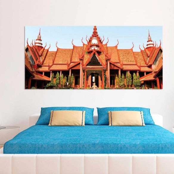 Painel Fotográfico Exterior do Museu Nacional do Camboja