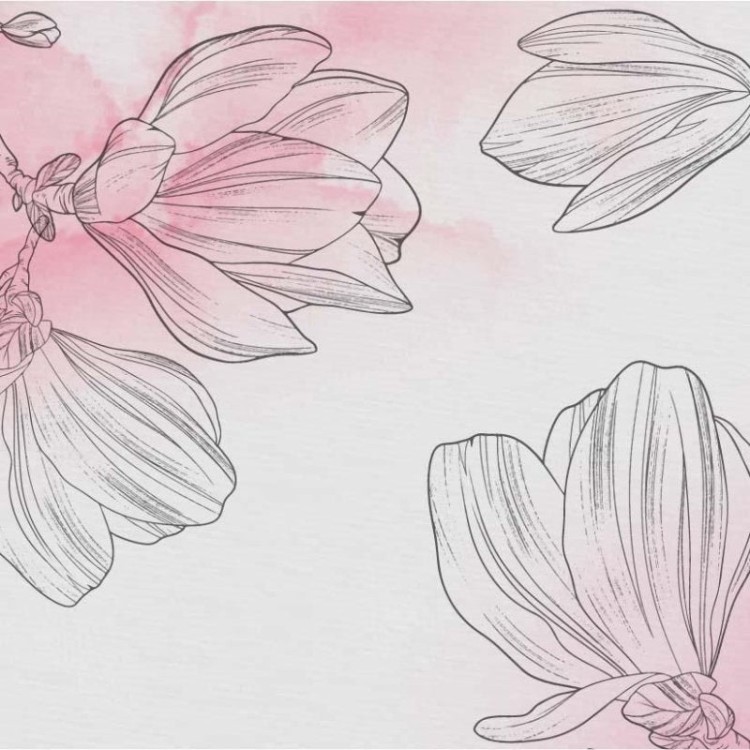 Painel Fotográfico Floral Aquarela N010288