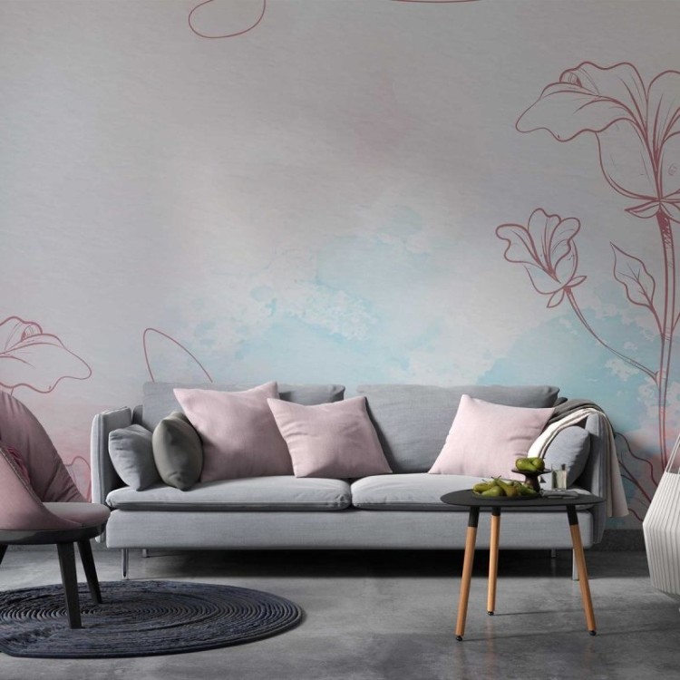 Painel Fotográfico Floral Aquarela N010300