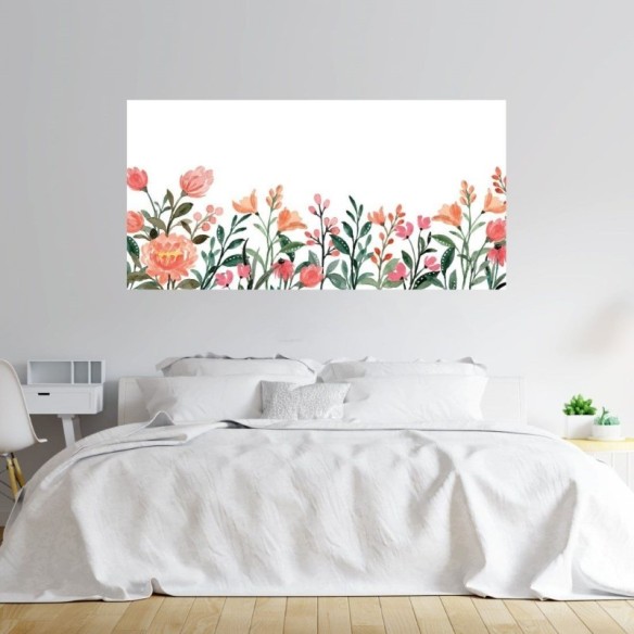 Painel Fotográfico Floral Aquarela N015298
