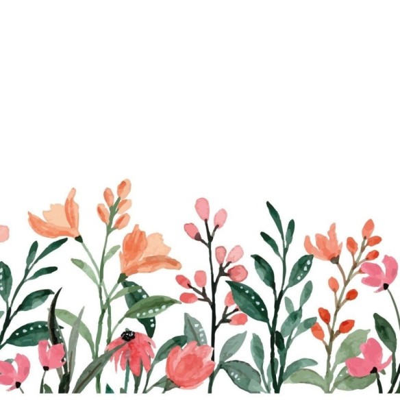 Painel Fotográfico Floral Aquarela N015298