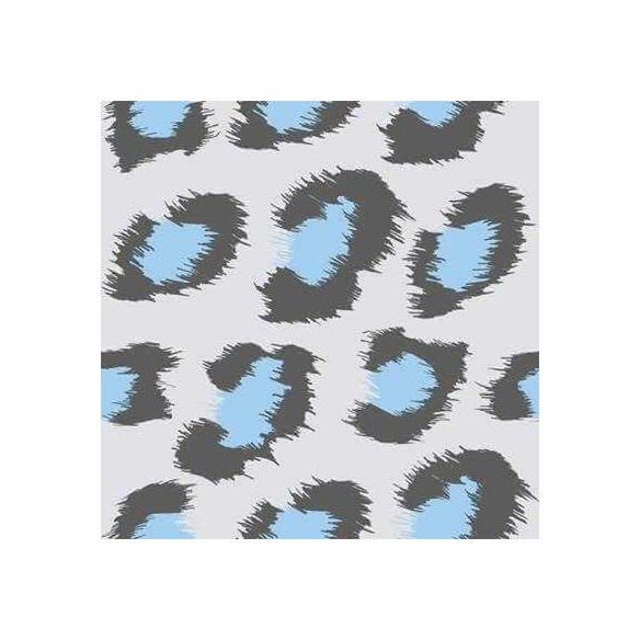 Papel de Parede Adesivo Animal Print Onça Azul 147529022