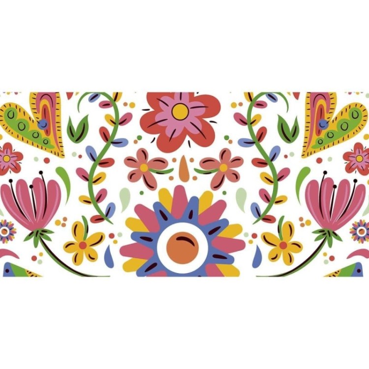 Painel Fotográfico Flores e Corações coloridos...