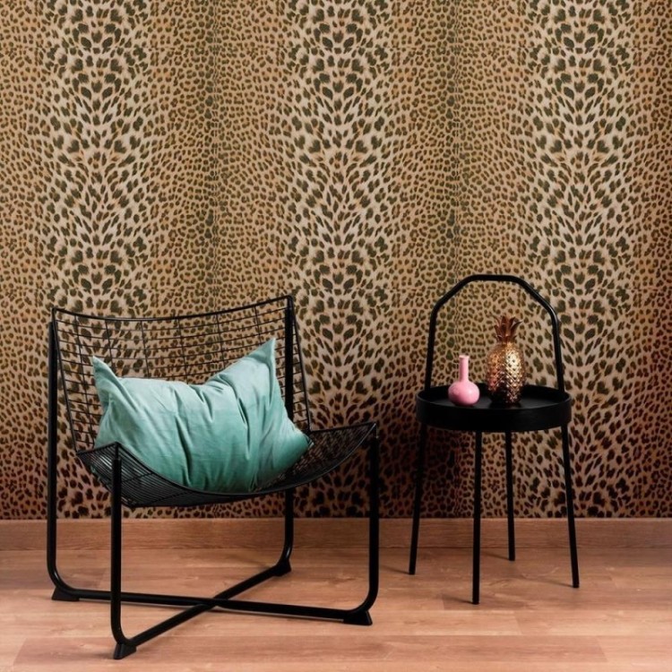 Papel de Parede Adesivo Animal Print Onça N010007