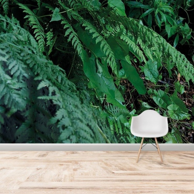 Painel Fotográfico Floresta Folhas Verdes N017150