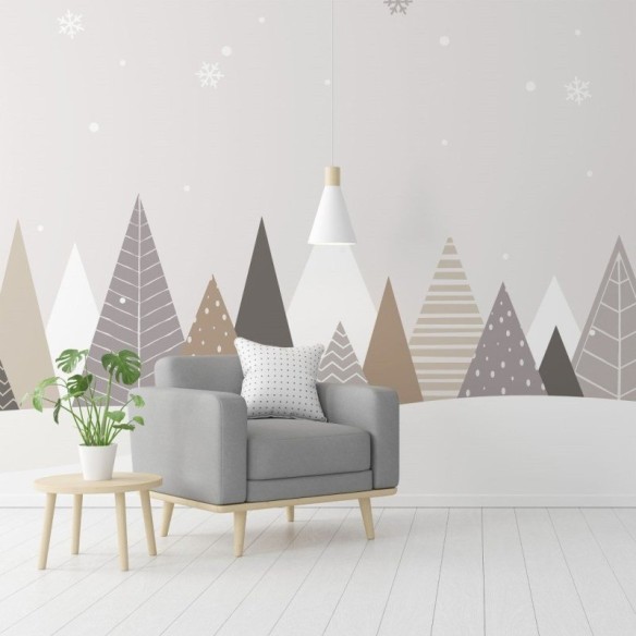Painel Fotográfico Floresta Inverno N015281