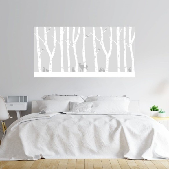 Painel Fotográfico Floresta Nevada N014304