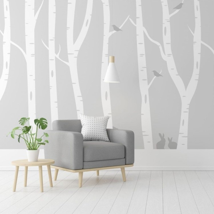 Painel Fotográfico Floresta Nevada N014304