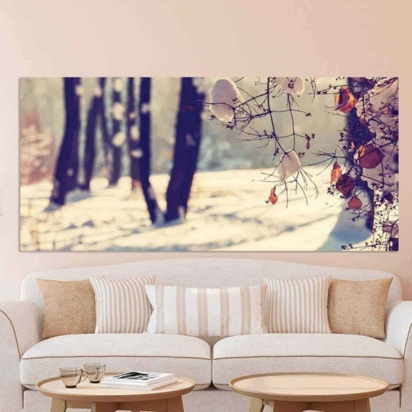 Painel Fotográfico Floresta no Inverno
