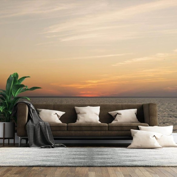 Painel Fotográfico Horizonte Mar Pôr-do-Sol N07191