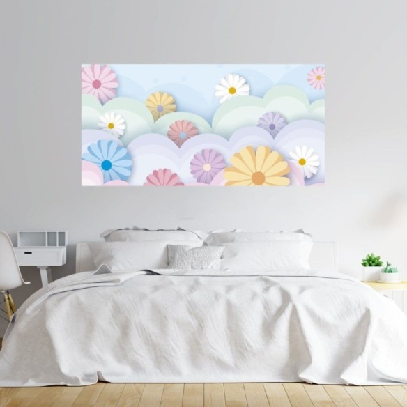 Painel Fotográfico Infantil Floral N014307