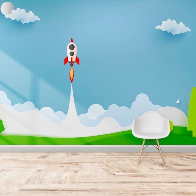 Painel Fotográfico Infantil Foguete N014299